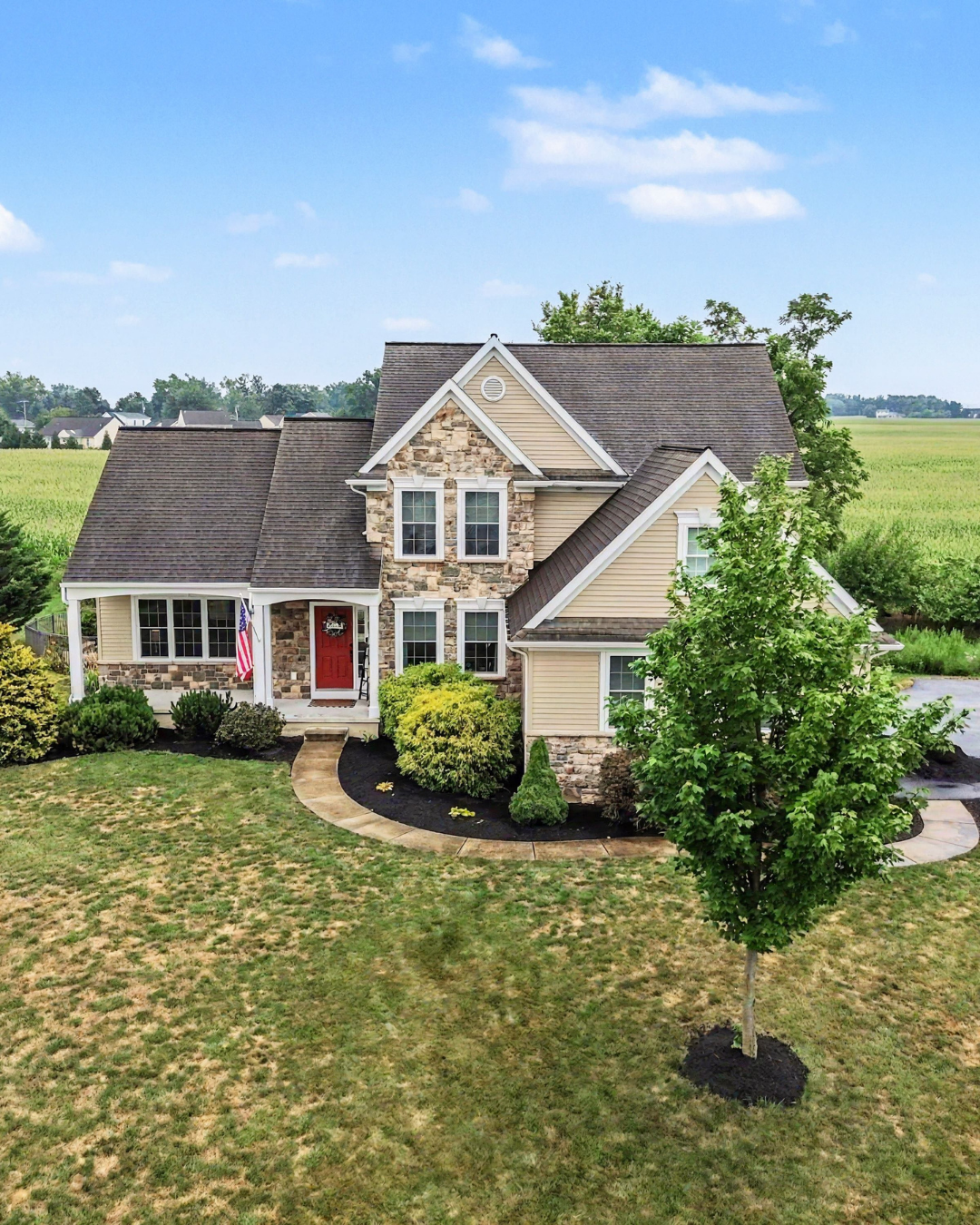 658 Melissa Drive aerial exterior view